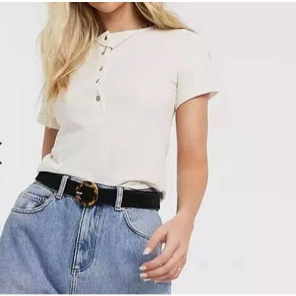 Free People movement what’s up white Henley size xs